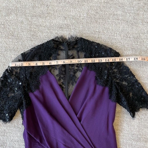 Jenny Packham Beaded Silk Wrap Dress - Picture 6 of 12